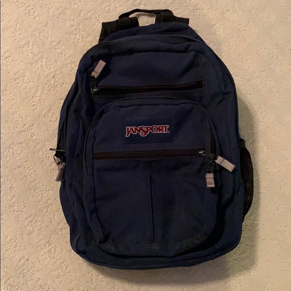 Navy blue Jansport backpack!